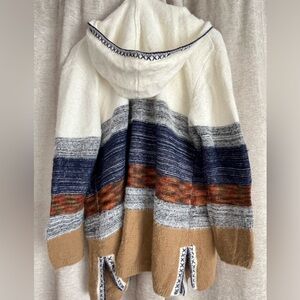 Anthropologie FATE Hooded Fuzzy Soft Cardigan XL